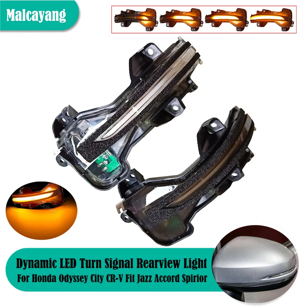 

Для Honda Odyssey City CR-V Fit Jazz Accord Spirior Hybrid XRV Vezel 2X Динамический указатель поворота