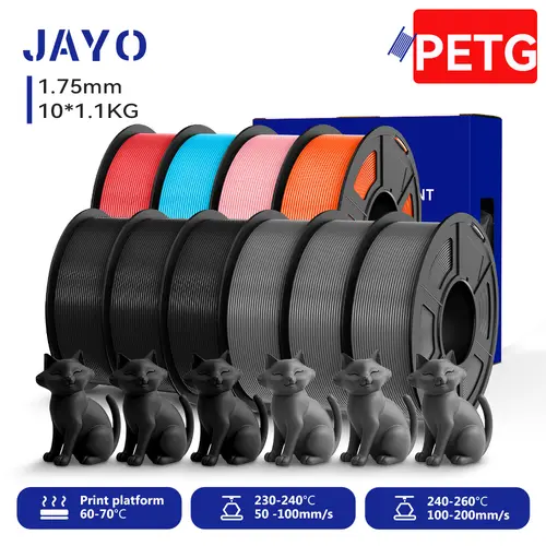JAYO 3D Printer PLA/PLA Meta/PETG/PLA PLUS/PLA Matte Filament 1.75mm 9/10 Rolls 3D Printing Materials for 3D Printer&3D Pen - Image 38