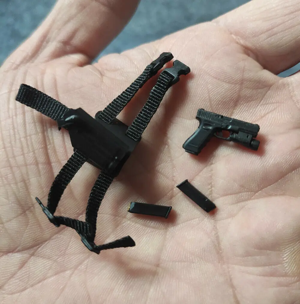 P5 2 3 1/12 Scale Accessories Soldier Pistol & Leg Hanging Model for 6