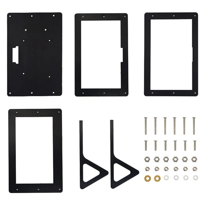 7Inch Monitor Touch Screen Case Desktop Holder Housing Protective Home LCD Display Acrylic Frame For Raspberry Pi Replacement