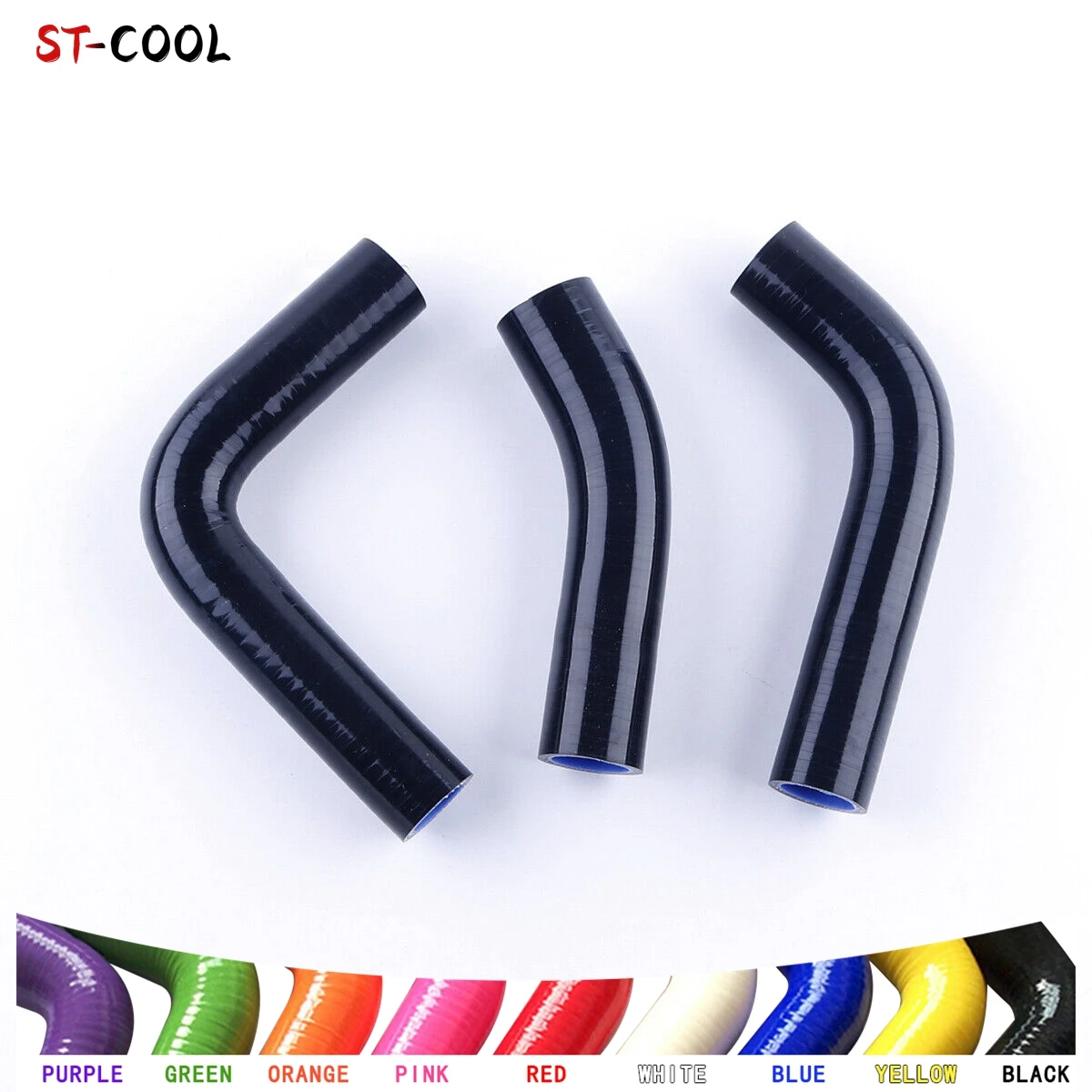

For Yamaha RD 350 250 RZ RD250LC RZ250 RD350LC RZ350 Silicone Coolant Radiator Hoses Tubes Kit 4Pcs 10 Colors