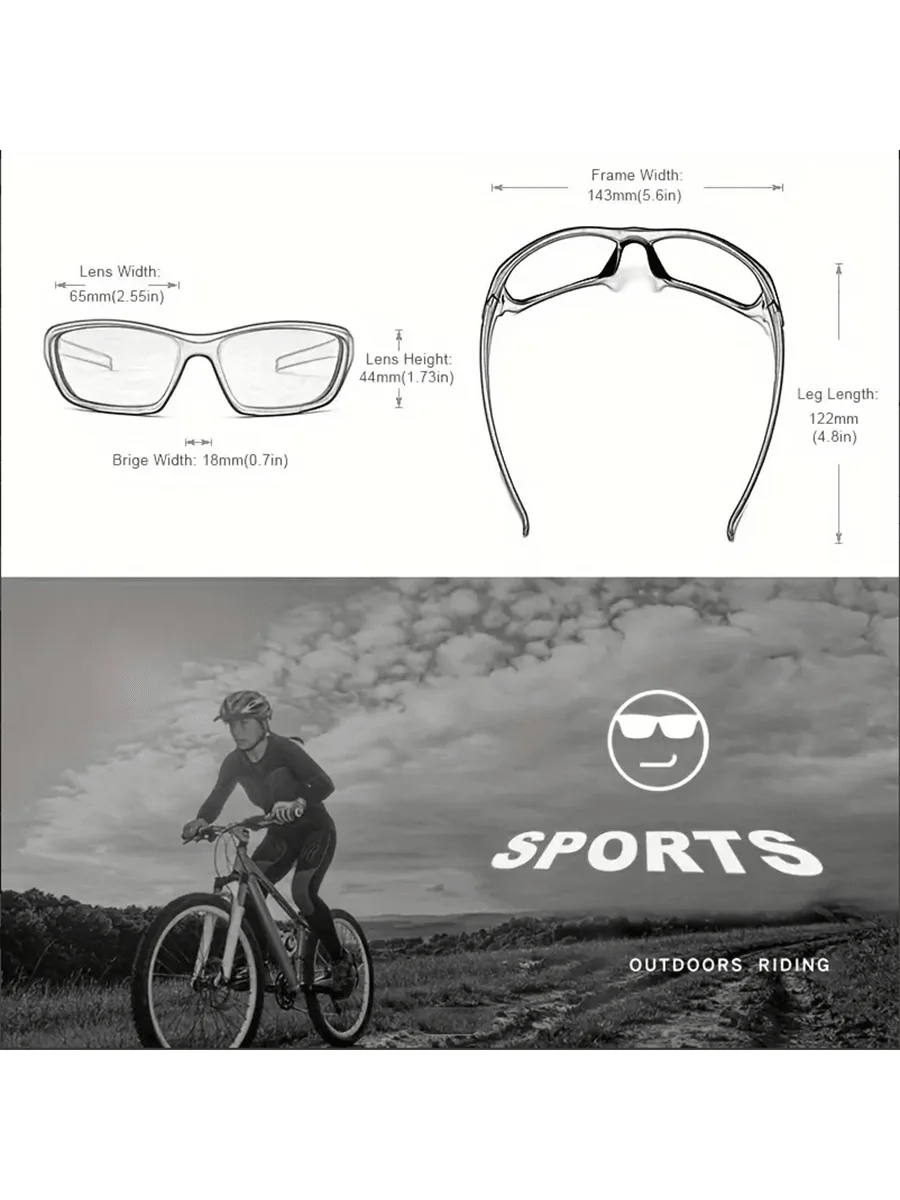 Men's Outdoor Sports Sunglasses - UV400 Luxury Design for Fashion and Eye Protection