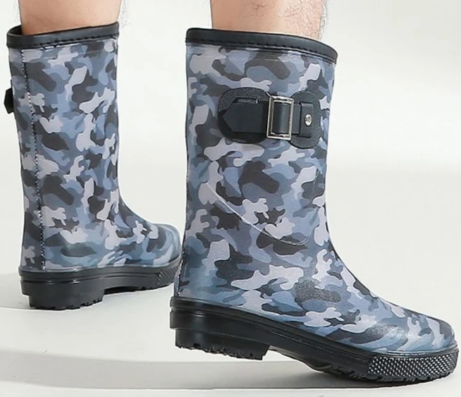 Waterproof Mid Height Men's Casual Boots For Work And Hiking_voghion.com