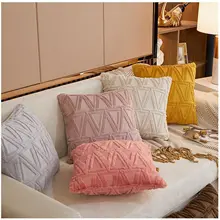 

Decorative Couch Home Decor Square Farmhouse Throw Pillow Covers Boho Cushion Cover Plush Velvet