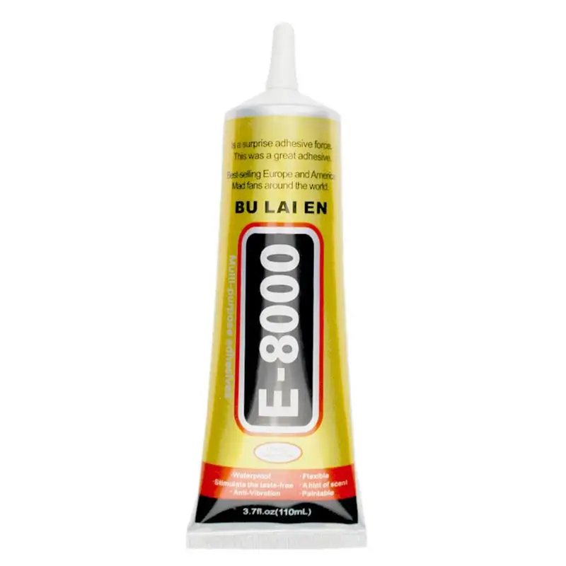 15/50ml Adhesive Glue E8000 Liquid Super Strong Gel Multipurpose Seal For Cars Transparent Phone Screen Glass Nail Gel Tools adhesive glue