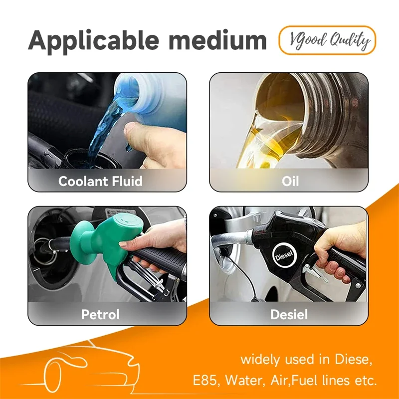 4PCS AN10 7/8"-14 22mm Male Thread Aluminum Adapter Weld on Bung for Hose Tank