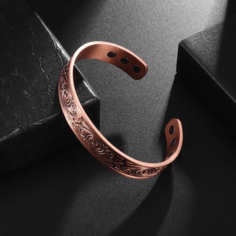 Trendy Magnetic Punk Bracelet Magnetic Metal Bracelet