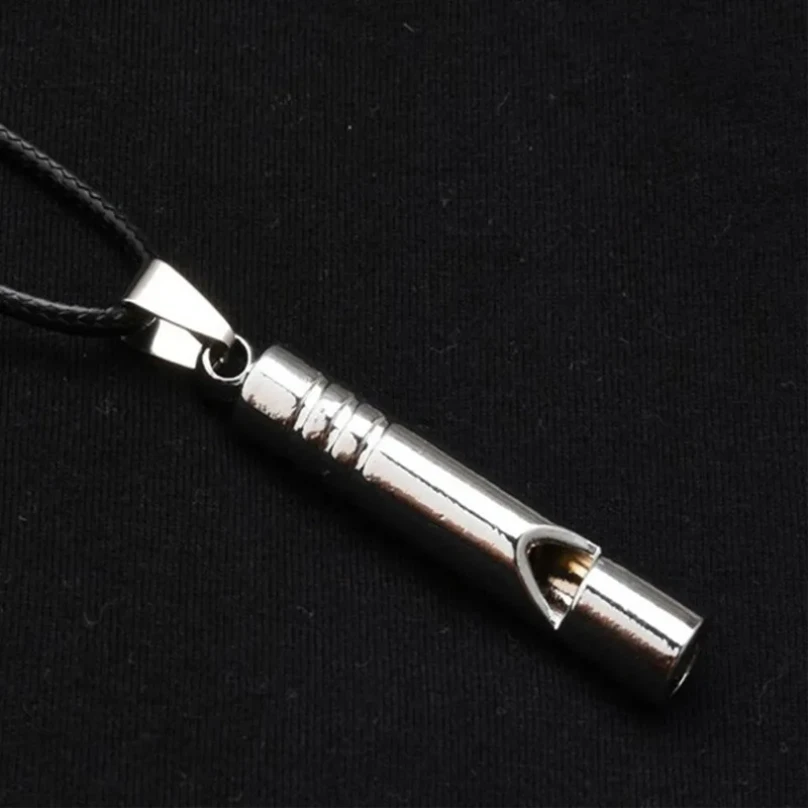 Titanium Emergency Whistle Loud Portable Keychain Necklace Whistle EDC Keyring for Emergency Survival Outdoor Hiking Camping whistle keychain tactical keychain emergency whistle