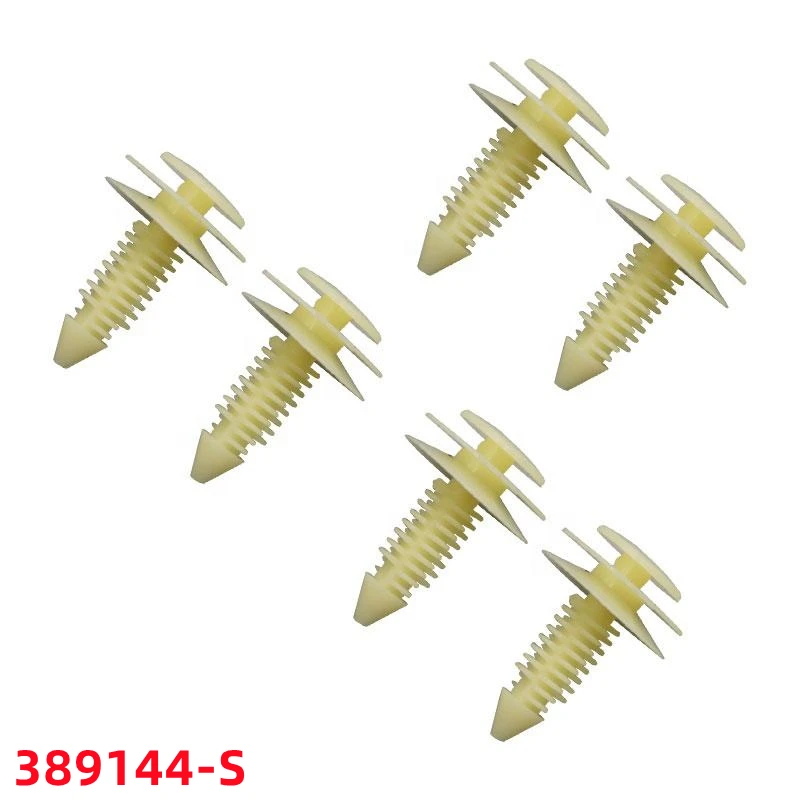 

XIEAILI 100Pcs Auto Nylon Bumper Fasteners Fender Rivet Clips Push Type Car Fender Liner Rivet 389144-S D426