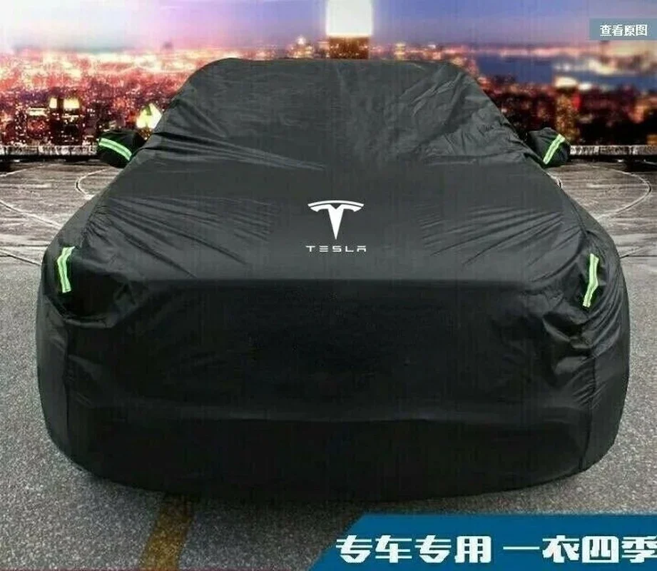 Four Seasons Car Cover Body Antipolvere Impermeabile Outdoor Full Car Cover Protezione Solare Uv Shield Per Tesla Model 3,S,X,Y