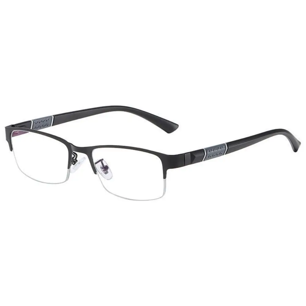 

Strength: 0~4.0x Photochromic Myopia Glasses Rectangle PC Resin Presbyopia Eyeglasses Half Frame Black+Blue Reading Glasses