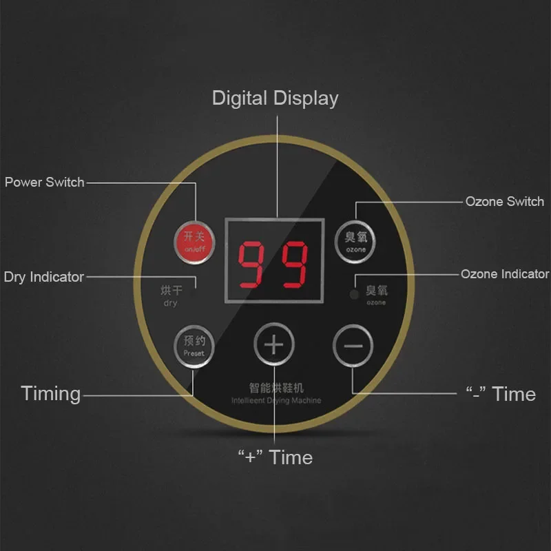 Boot Shoe Dryer Warmer with Ozone Odor Removal Quick Drying Folding Boots Heater Length Adjustable for Shoes Gloves Socks Hats - Image 5