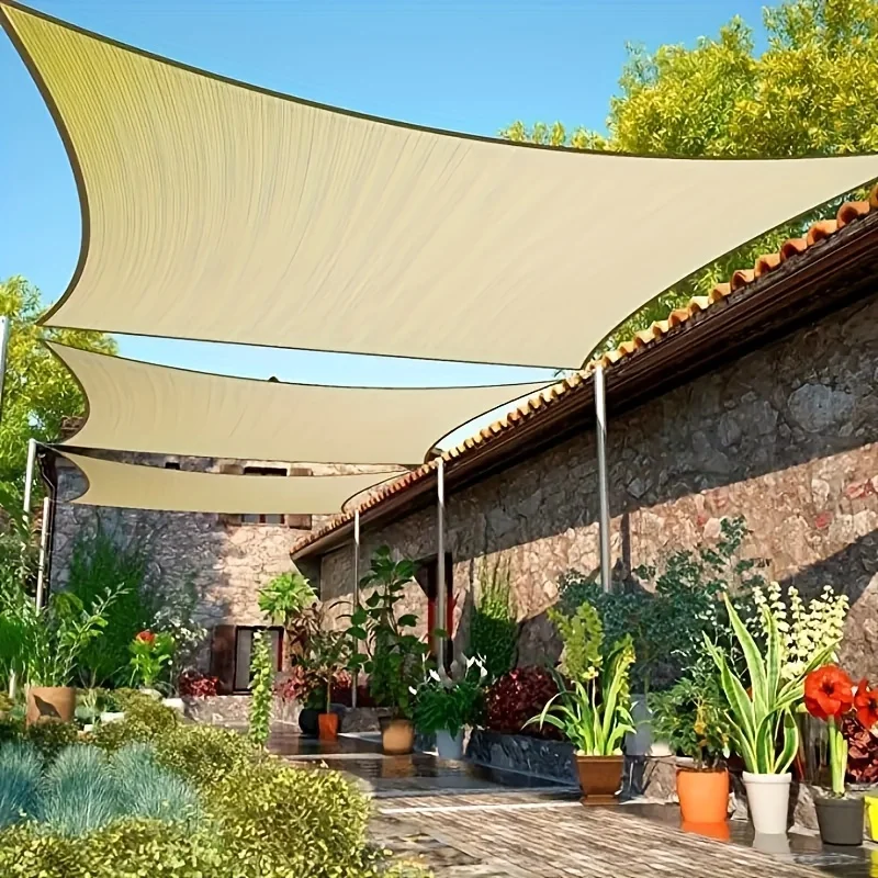 Sunshade Net Beige sunshade net black sunshade net for balconies courtyards and swimming pools UV-resistant awnings easy to install