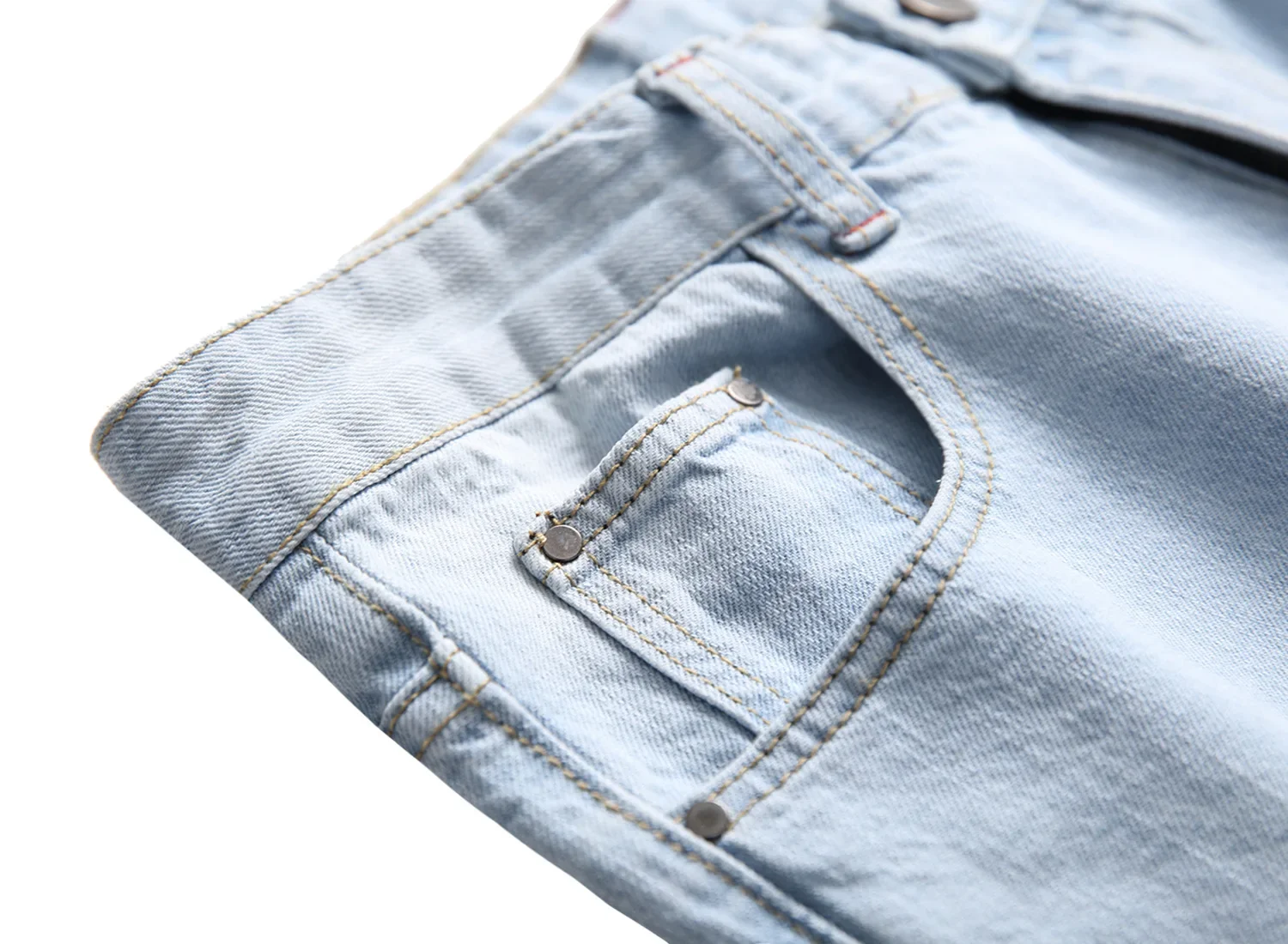 PlatiNum Light Blue Denim Jeans Detail 6