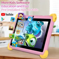 2025 New Children's Tablet 7" inch HD Screen Preinstalled With Silicone Sleeve microUSB DC Charge Dual Camera Gift For Children 2