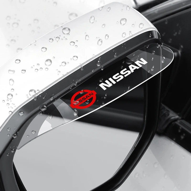 2PCSPVCCarSideRearViewMirrorRainEyebrowVisorRainShieldShade