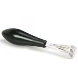 Hair Brush Cleaner with Plastic Handle - Efficient Beauty Tool for Removing Embedded Hair (1Pc - Black)
