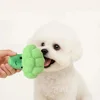 Plush Broccoli Dog Toy, Squeaky Chew Toy for Large Dogs & Corgis, Boredom Relief Companion Toy, Pet Molar Teething Supplies 4