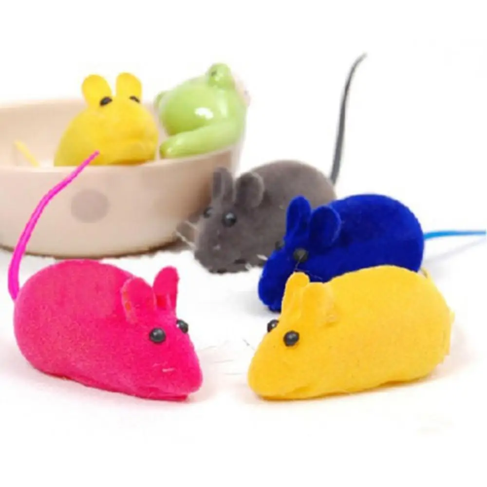 Faux Little Mouse Squeak Noise Sound Rat Playing Toy For Pet Cats Dogs