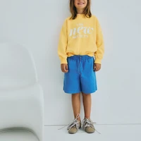 Ensembles de Sweatshirts pour Enfants 2026 Nouvelle Collection Printemps Tns Garçons Filles Mignons Imprimés Hoodie et Short Vêtements d'extérieur en Coton pour Enfants et Adolescents 4