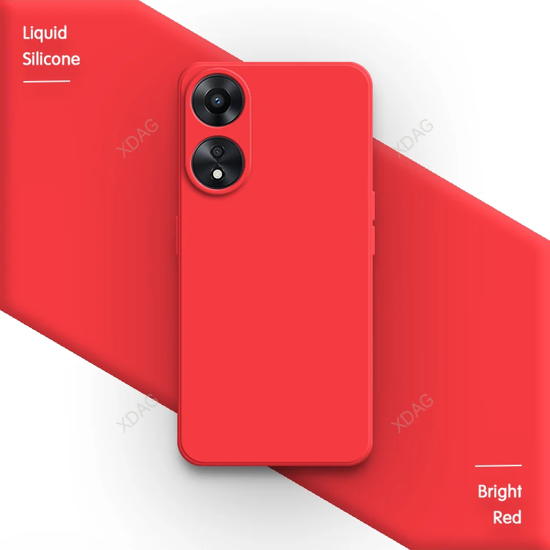 Original Shockproof Liquid Silicone Phone Case with Lens Protection and Luxury Back Cover