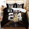 3D Printed Basketball Star Bedding Set 2/3PCS Duvet Cover Set Quilt Cover with Pillowcase Toddler Boys Bedroom Bedclothes 4