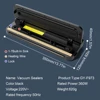 Food Vacuum Sealer Machine Dry and Moist Food Modes 60KPA Automatic For Food Preservation With 10Pcs Bags Paper Making Machine 6