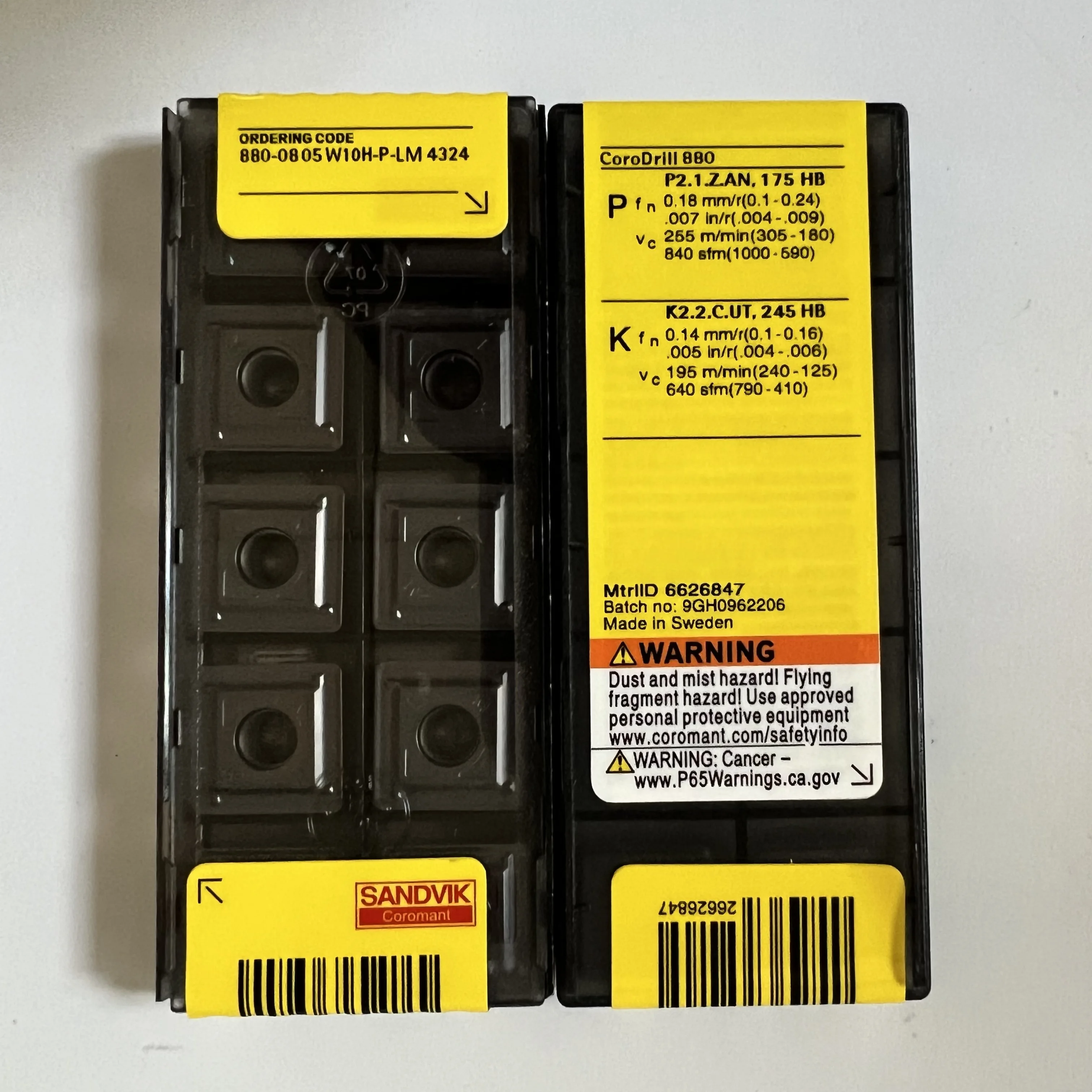 880-0805W10H-P-LM 4324 Original CNC blade