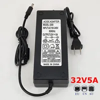 110V 220V 100-240V AC To DC 32V 5A  Power Adapter Supply Charger Adapter 5.5mm X 2.5mm Plug US EU AU Plug 32V/5A Power Supply 1