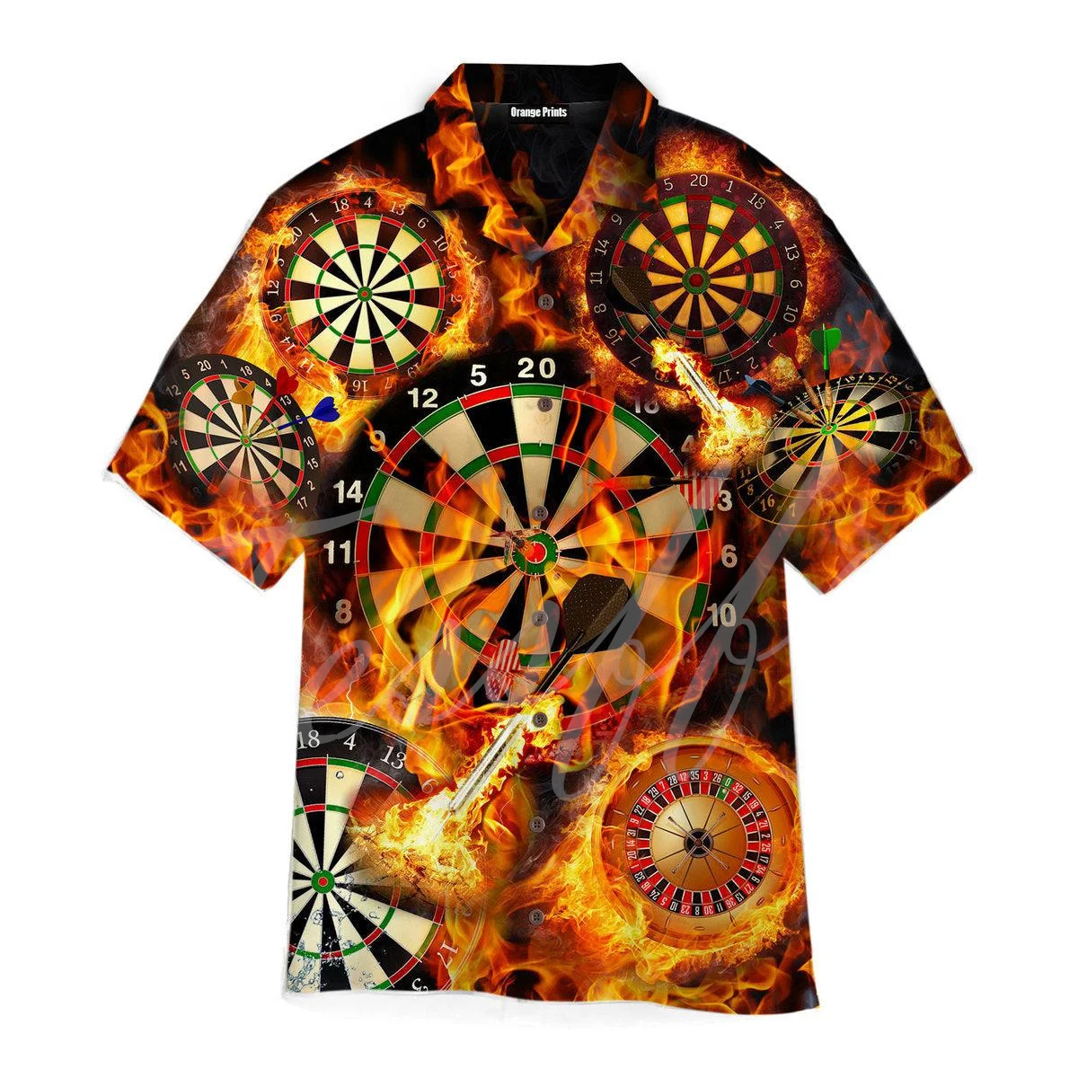 Tessffel NewFashion Sports Darts Beer Club Games Retro Tattoo Harajuku Casual Streetwear 3DPrint Summer Beach Hawaiian Shirts A1