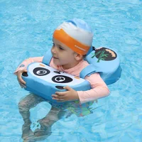 Swimbobo Kids Swim Floats Baby Newborn Underarm Child Non Inflatable Float Blue Panda Non-inflatable Children's Swimming Ring 2