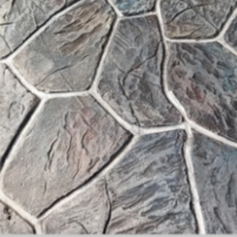 Cultural Stone Cement Embossing Mold, Step Park Imitation Stone Road Patterned Wall Embossing Concrete Imitation Wood Mold