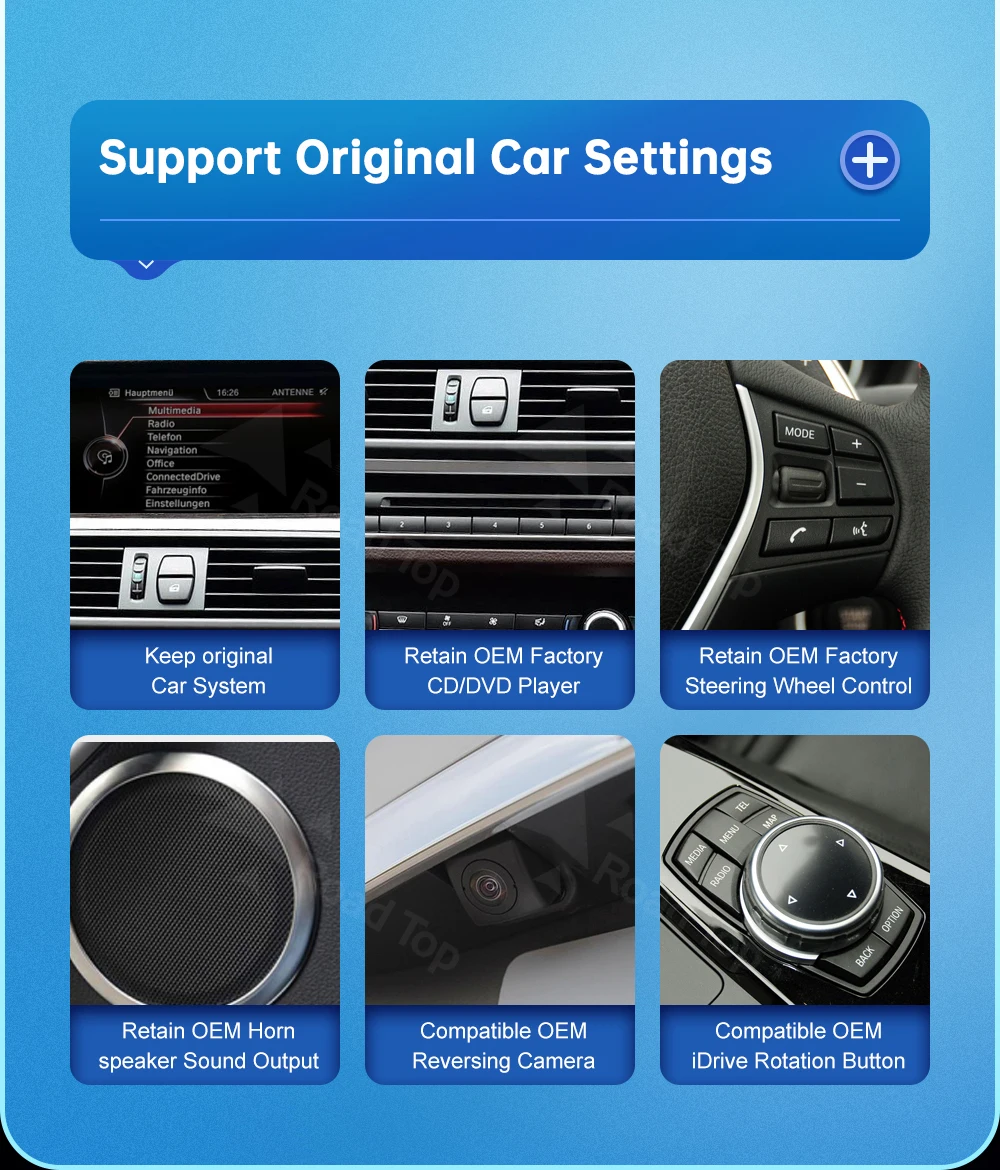 12,3 Zoll Linux Display Multimedia Player für BMW 5er 7er Serie F01 F10 F11 2011-2023 CIC NBT EVO GPS Carplay Touchscreen – Detail 7