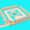 Wooden Fast Moving Tile Family Party Game, Party Game,2-4 People Mahjong Digital Game 1