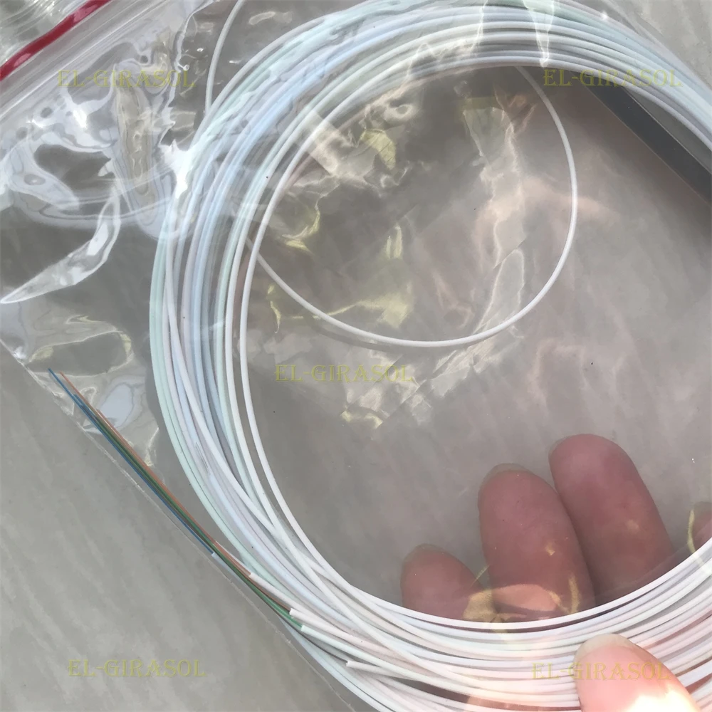 Original 10pcs/lot 1x2 1x4 1x8 1x16 fiber optic PLC splitter without connector cable 0.9mmMini Blockless 2 4 Ports