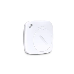 Compact Bluetooth GPS Smart Tracker - Universal Locator for Children, Pets, and Cars (White)