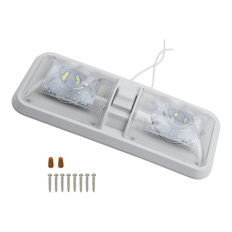 

Y1UB Двойной купольный светодиодный потолочный светильник Reding Light для отдыха с прицепом для лодок и кемперов 800LM