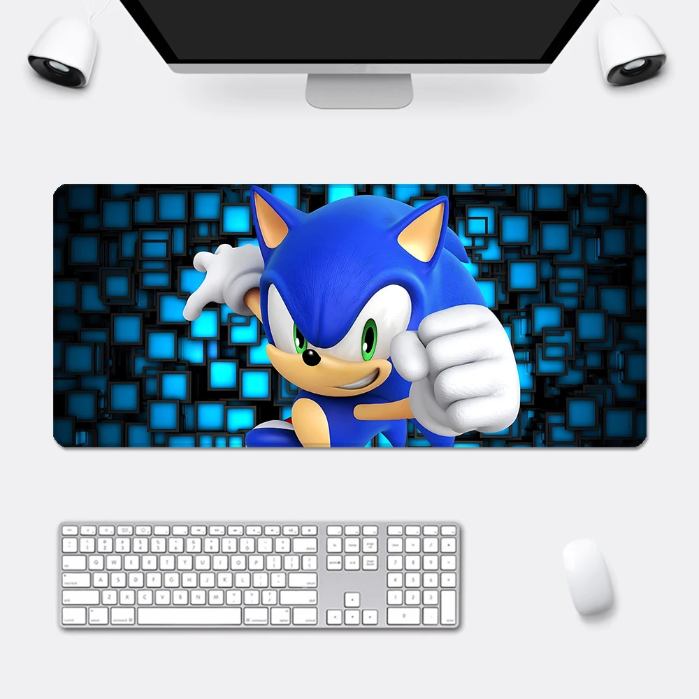 Sonic the Hedgehog 디자인의 대형 게이밍 마우스 패드