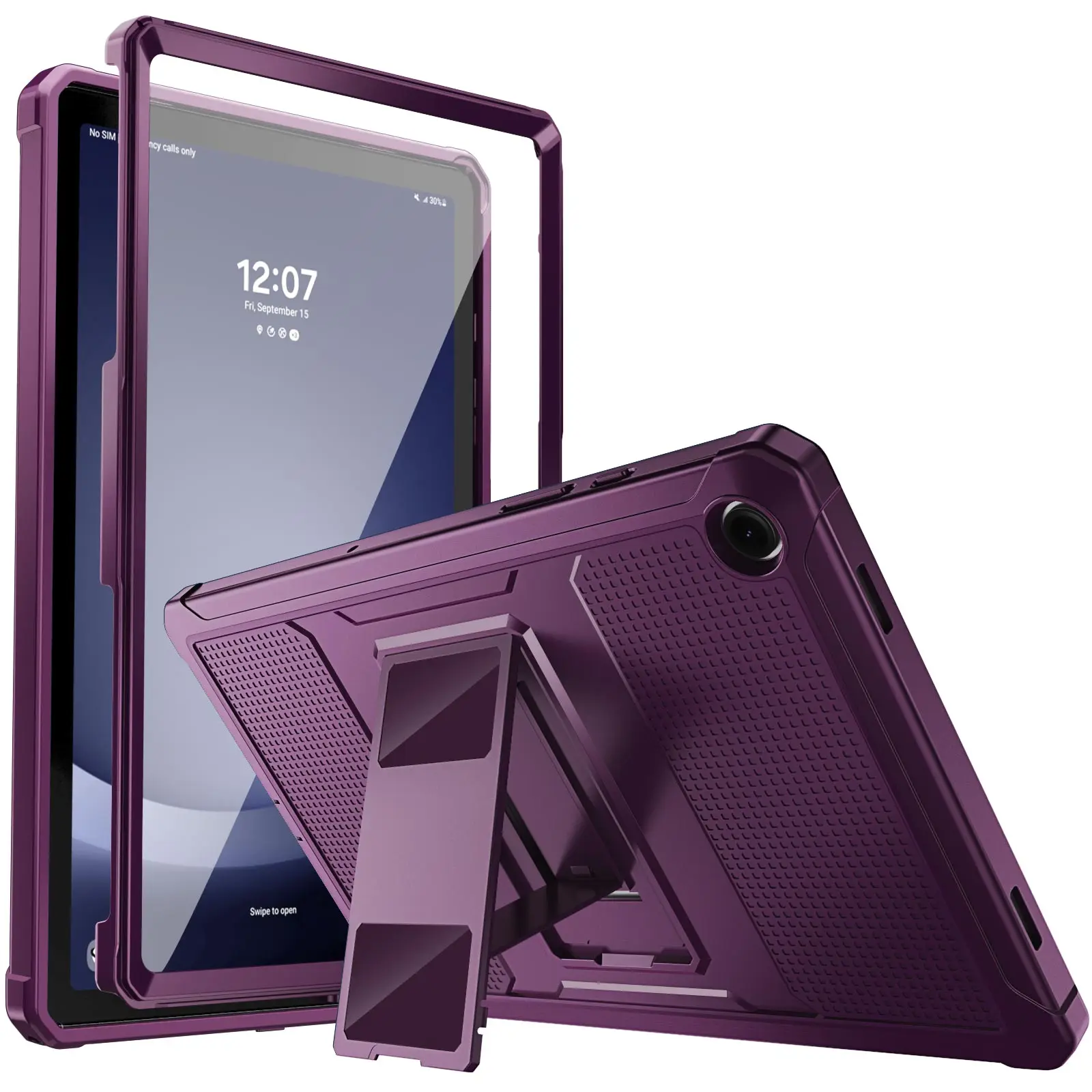 حافظة MoKo Fit Galaxy Tab A9 Plus مقاس 11 بوصة 2023 (SM-X210/X216/X218)، غطاء خلفي متين مقاوم للصدمات لكامل الجسم وشاشة مدمجة