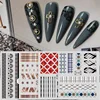 Plaid Pattern Check Muti Color Nail Stickers Preppy Style Nail Art Accessories Tender Manicure Fashionable Sticker for Nails 2