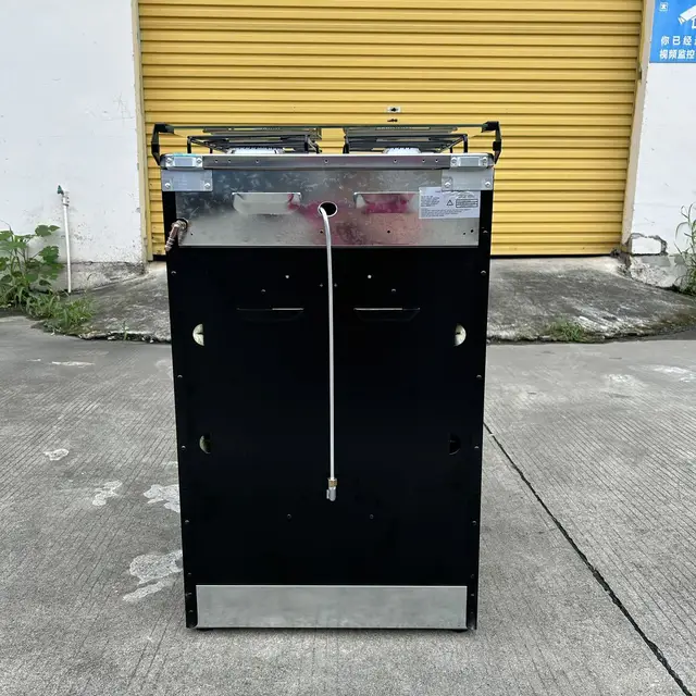 Fornello a gas a 4 fuochi Bruciatore superiore Fornello a gas da cucina con funzione di convezione del forno e della griglia per uso domestico indipendente 3