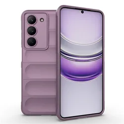 Durable Soft Silicone Protective Phone Case - Bumper Shield Cover for Realme V60 Pro (Purple)