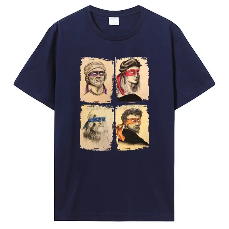 Men's Mutant Turtle Graphic Tee - Humorous Cotton Short Sleeve T-Shirt