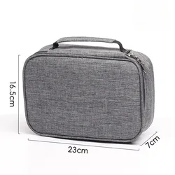 Spacious Pencil Organizer and Portable Stationery Case for School, Office, and Travel (Gray)