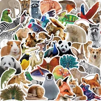 50pcs Jungle Zoo Wild Animal Stickers for Kids Boys Girl Baby Shower Wall Decal Notebook Water Bottle Luggage Laptop Phon 1