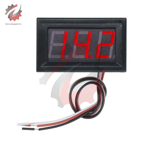 Voltmetro Digitale 12v DC 0 30V Mini 3 Digital Display Voltmeter Voltage Tester Meter Blue LED Screen E V Meter - Foto 6