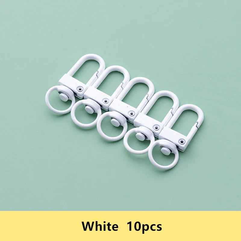 10/20 Stück bunte Karabinerverschluss-Haken, metallbeschichtete Verschlüsse für DIY-Schmuckherstellung, Hund, Schlüsselanhänger, Halskette, Armband, Zubehör – Detail 13