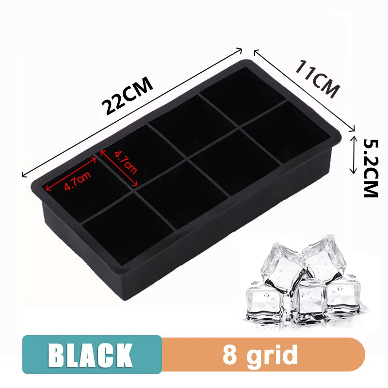 4/6/8/15 Grid Big Ice Tray Mold Giant Jumbo Large Food thumbnail 9