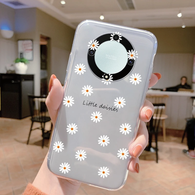 Clear Shockproof Silicone Case with Cute Cat Design - Transparent Cover