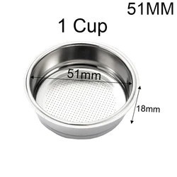 Stainless Steel Espresso Dripper & Coffee Puck Screen (51MM 1 Cup)